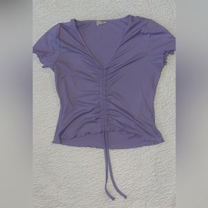 Light purple crop top . Size large